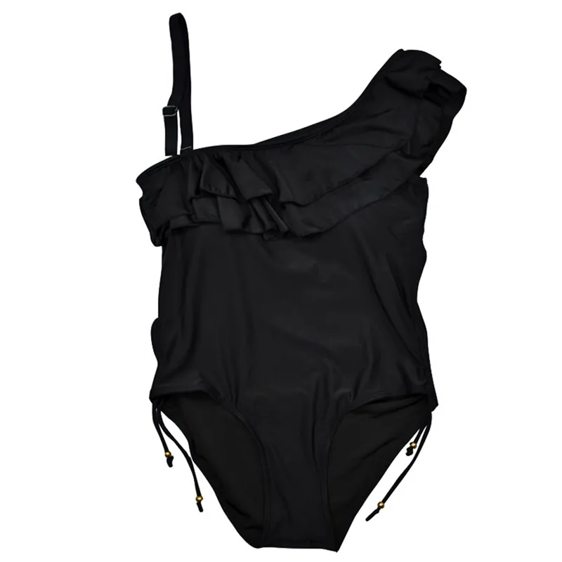 Летняя одежда для женщин купальники размера плюс сплошной цвет сексуальный