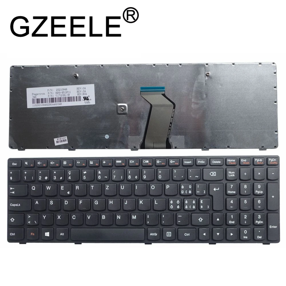

GZEELE New Swiss SW laptop keyboard for Lenovo G500 G510 G505 G700 G710 G505A G700A G710A SW laptop keyboard black
