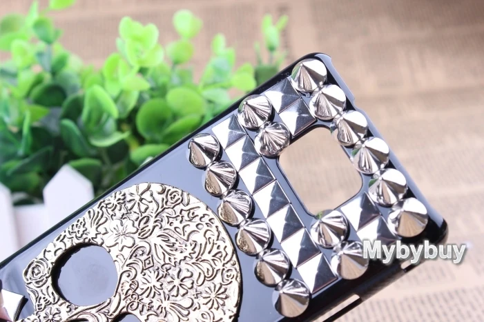 3D Punk Studs Spikes Rivet Skull Case For Samsung Galaxy S2 i9100 |