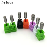 hytoos 7 size barrel tungsten carbide nail drill bit 332 rotary milling cutter manicure bits drill accessories nail tools