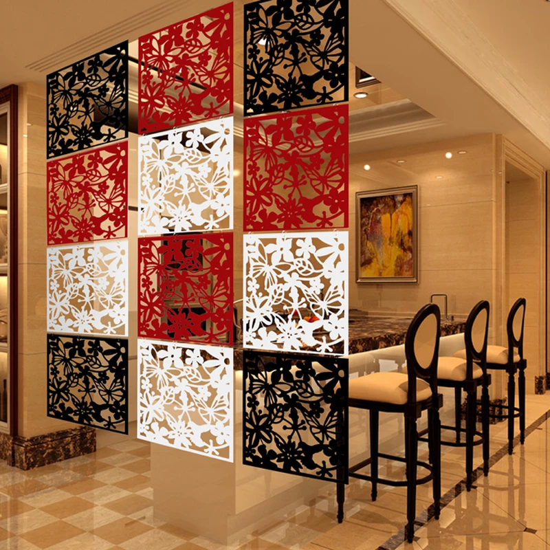Подвесная настенная панель перегородка для комнаты модный полый цветок окно