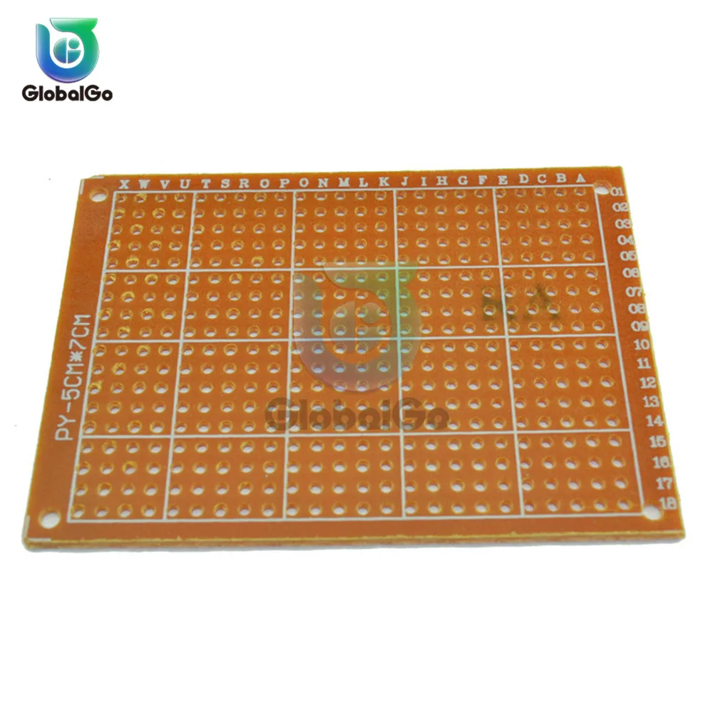 

5pcs/Lot 5*7cm One Single-Sided PCB Universal Circuit Board DIY Bakelite Plate Paper Prototype PCB Breadboard Tool