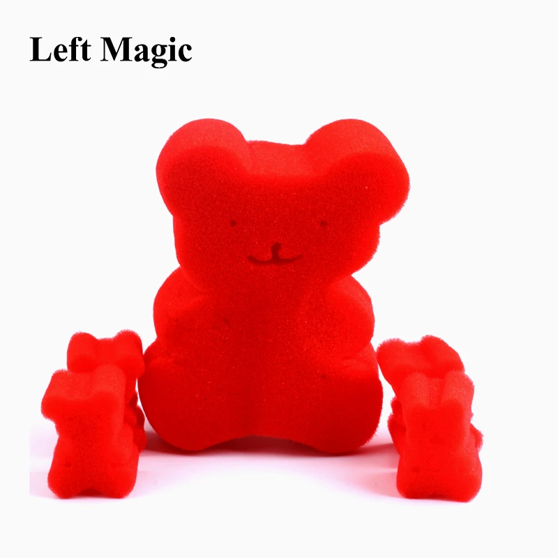 5 pcs=1set New Arrival Magic Sponge Bear Tricks Prop Children Toys Close up Toy one big bear and 4 small E3152 | Игрушки и хобби