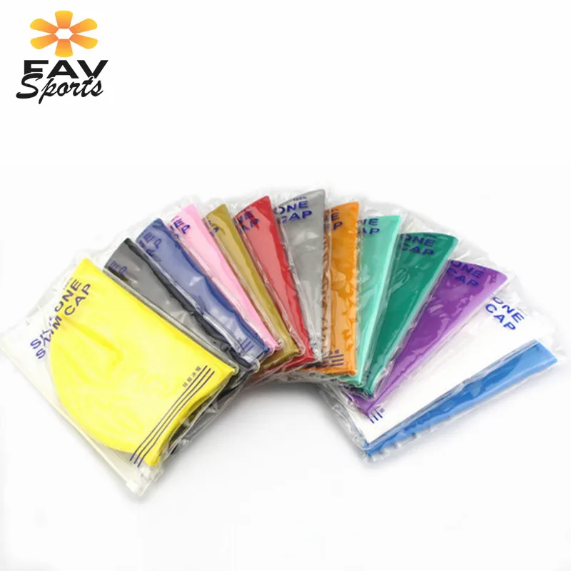 Горячая силиконовая шапочка для плавания гибкая Водонепроницаемая длинная