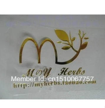 wholesale Free Shipping By Fedex Customize LogoTransparent PVC Sticker Label Custom Gold Logo 0r Silver Round shape | Дом и сад