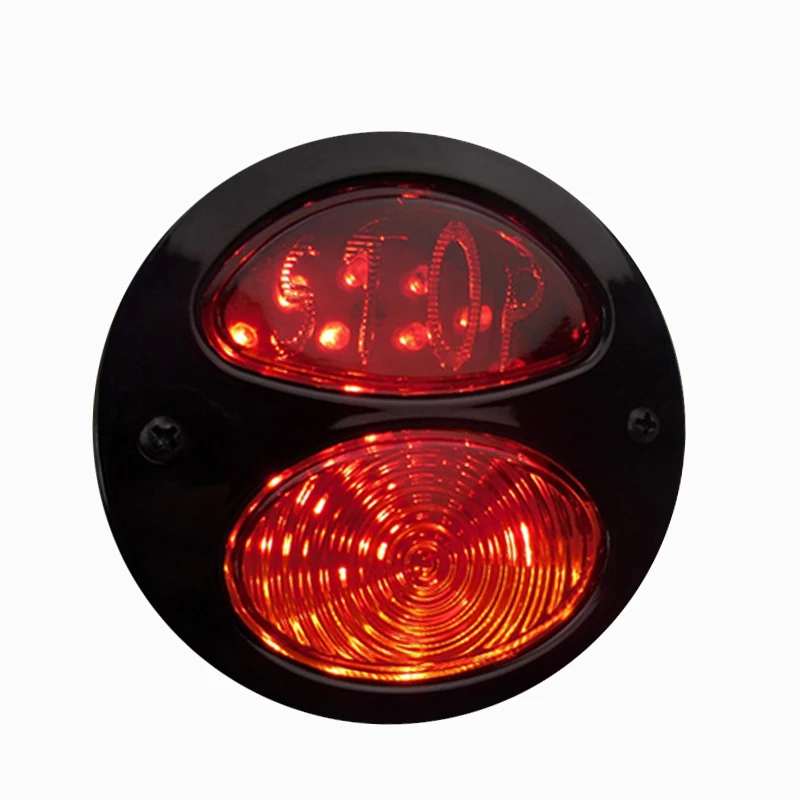 

12V Motorcycle 35LED Tail Light red Brake Light +white License Plate Light