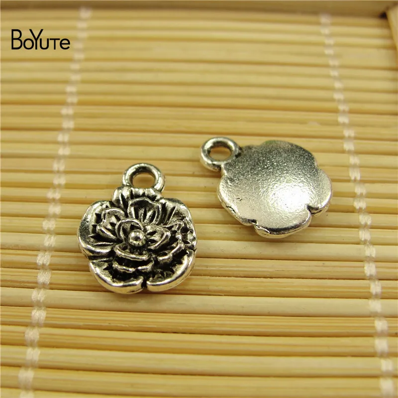BoYuTe (100 шт./лот) тибетская серебряная клубника Роза Кукуруза чайник Lotus Conch