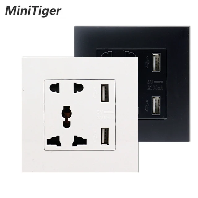 Minitiger умный дом пластиковая панель производитель настенная розетка USB