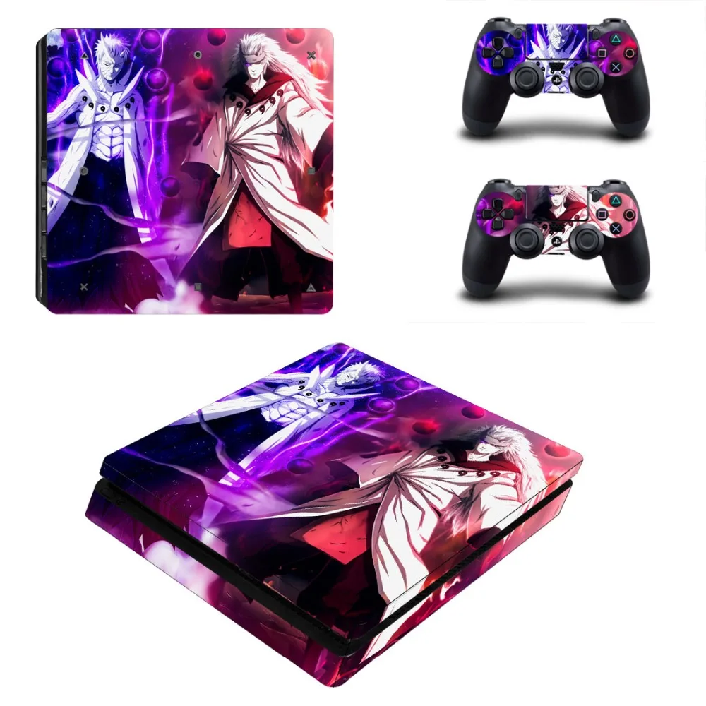 Аниме Наруто PS4 тонкая кожа Наклейка для sony playstation 4 консоли и 2 контроллеров PS4 Slim Skins Наклейка виниловая