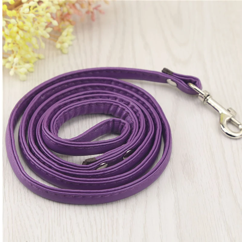 Pet Dog PU Leash Harness Puppy Useful Pets Accessories Mascotas Cachorro Red Blue Black Yellow Pink DCL008 | Дом и сад
