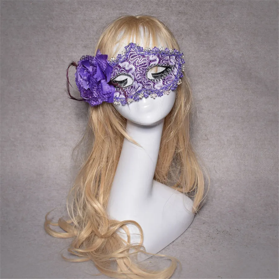 PF Женская Мода Вечерние маски Половина Уход за кожей лица Косплэй игры Интимные