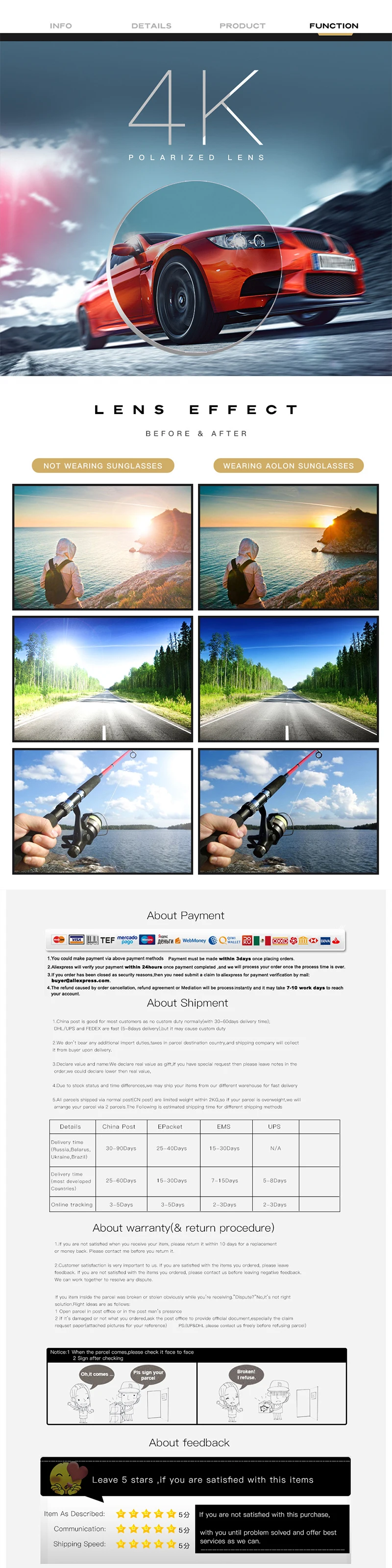 NODARE HD поляризованные UV400 Rayed заклепки Ce Топ Горячие новые мужские или женские солнцезащитные очки Shades фирменный дизайн рыболовные солнцезащитные очки