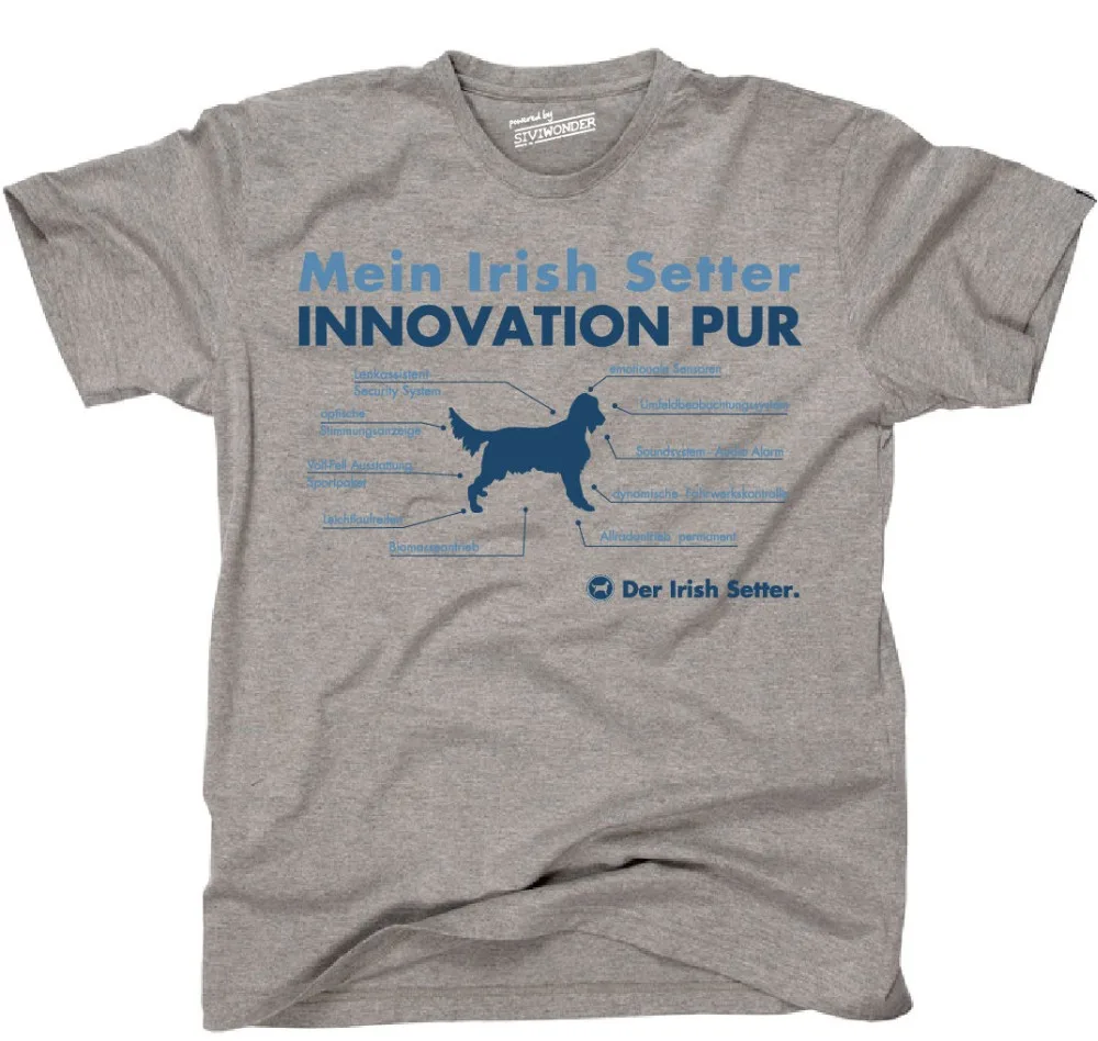 Футболка TINNO Hunde Hund INNOVATION PUR IRISH SETTER Fun Siviwonder|Мужские футболки| |