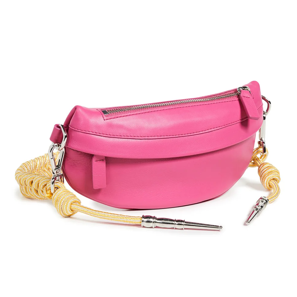 Pink yellow belt Корейский стиль, Женский тканый ремень, нагрудная сумка, боковые сумки, маленькие для дам, слинг, сумки для женщин, сумка-мессенджер, нагрудная сумка, клатч, кошельки - Цвет: Pink yellow belt