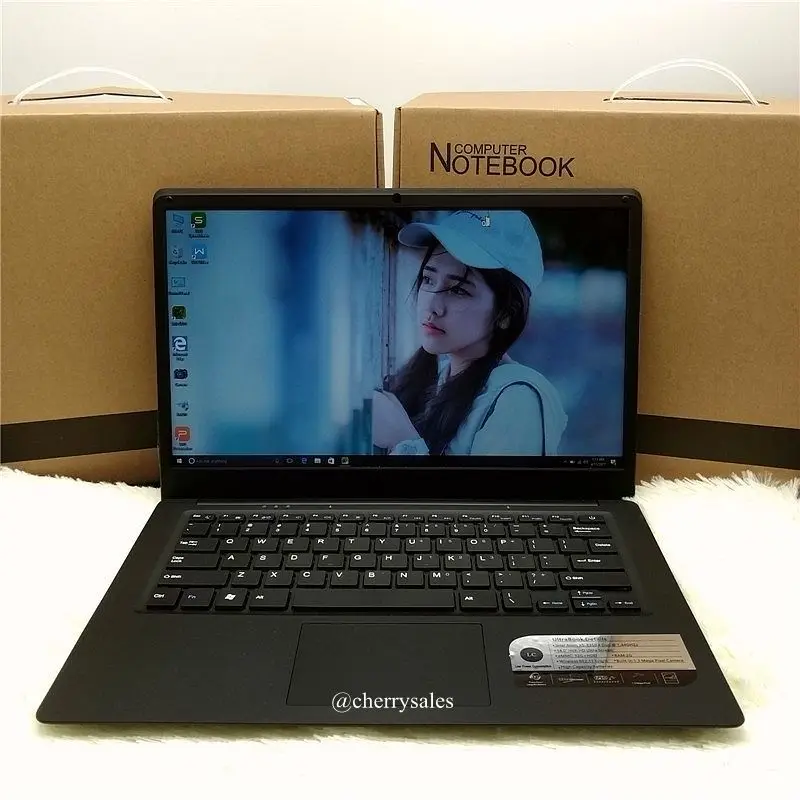 Ультратонкий ноутбук 14 дюймов, 4 Гб+ 64 ГБ, Windows 10, Bluetooth, wifi, HDMI, Notbook, четырехъядерный компьютер с высокой мощностью, аккумулятор 8000 мАч