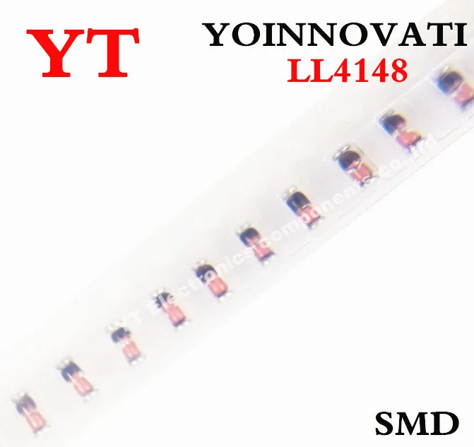 100 шт./лот 1N4148 LL414 LL34 100V 200MA SOD80 IC лучшее качество|Интегральные схемы| |