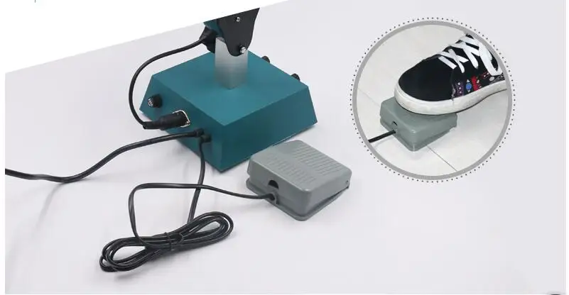 HS373 Automatically Tin feeding machine Temperature Adjustable foot-operated spot welder Point welding machine 80W enlarge