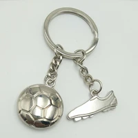 hot explosions creative football shoes key chain ball game souvenir shoes soccer key ring small gift pendant
