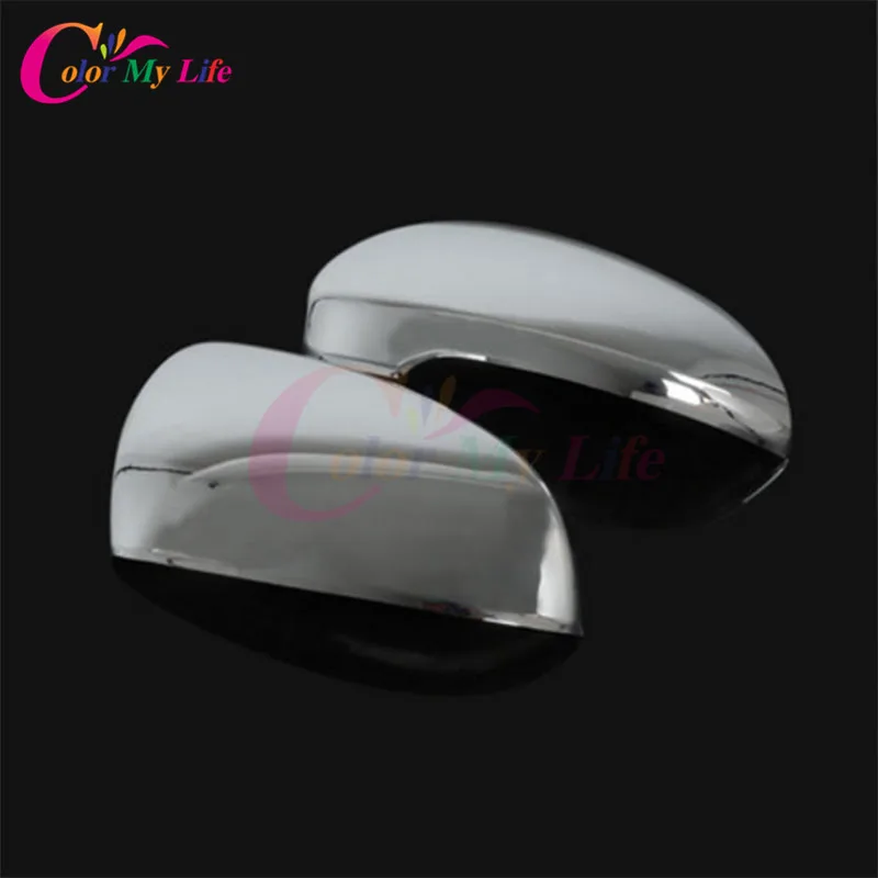 2 шт./компл. ABS хромированные Зеркало заднего вида Защитная крышка наклейка на