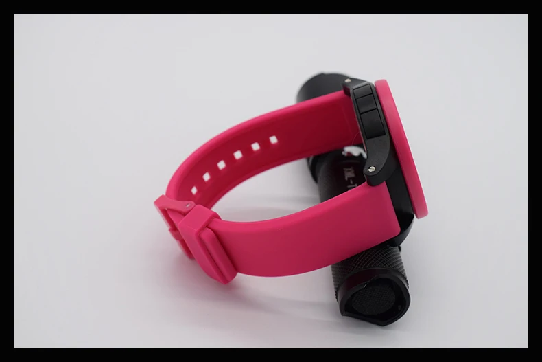 Женские Водонепроницаемые наручные цифровой автоматической красный часы для