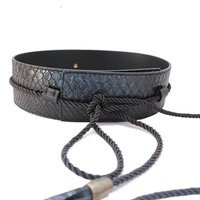 fashion belts for women clothing high quality pu leather belt female wide tassel strap gold waistband woman wholesale price sale