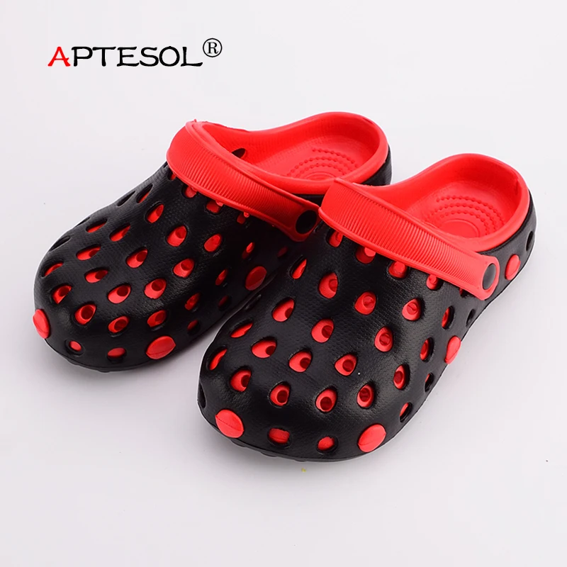APTESOL Для мужчин летние пляжные шлепанцы уличные Нескользящие Повседневное