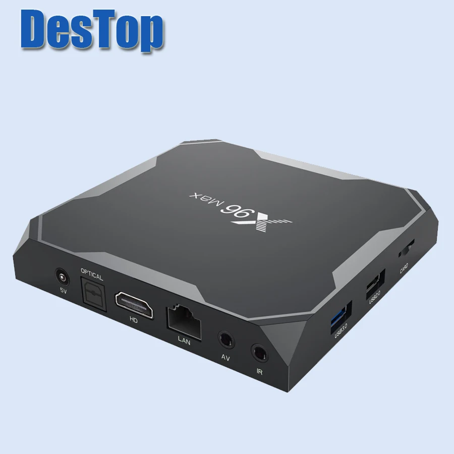 1 шт. X96Max Android 8 Amlogic S905X2 DDR3 4G 64G ТВ приставка четырехъядерный 2.4G5G двойной Wifi BT4.0 1000M