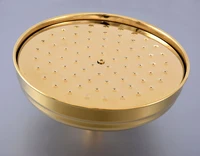 8 inch luxury gold color brass round bath rainfall rain bathroom shower head bathroom accessory standard 12 msh268