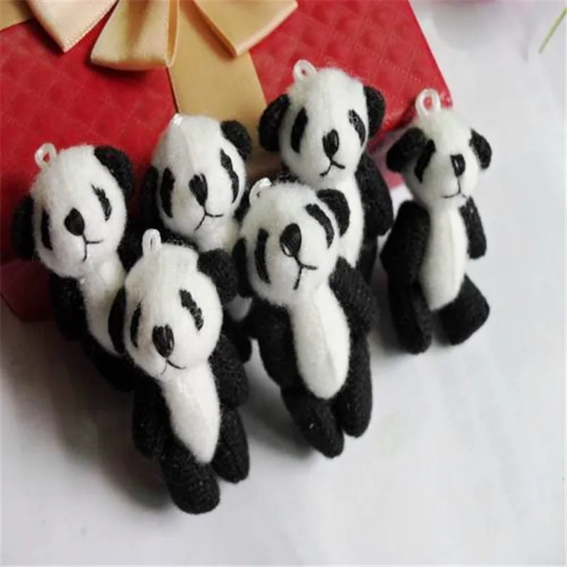 4.5cm 30pcs Mini Cute Joint Panda Plush Toys Chinese Treasure Dolls DIY Wedding Party Decor | Игрушки и хобби
