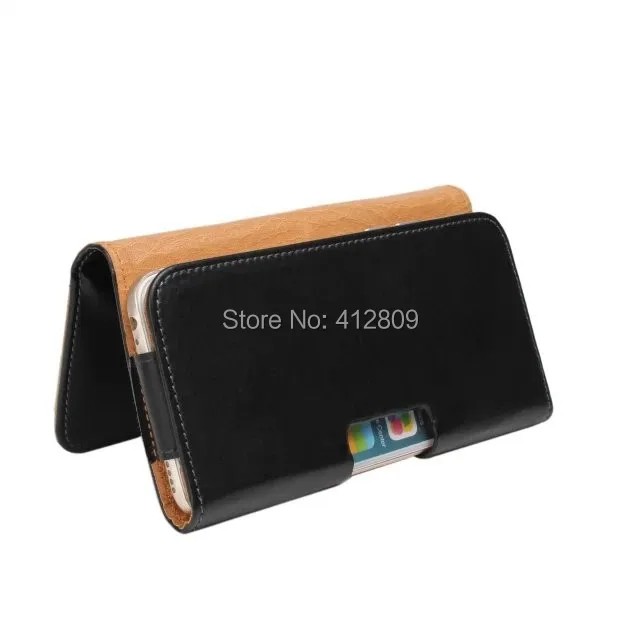 1PCS Fashion Black PU Leather Waist Holder Belt Clip Skin Pouch Cover Case for iPhone 6 6S Cellphone Bags Free | Мобильные телефоны
