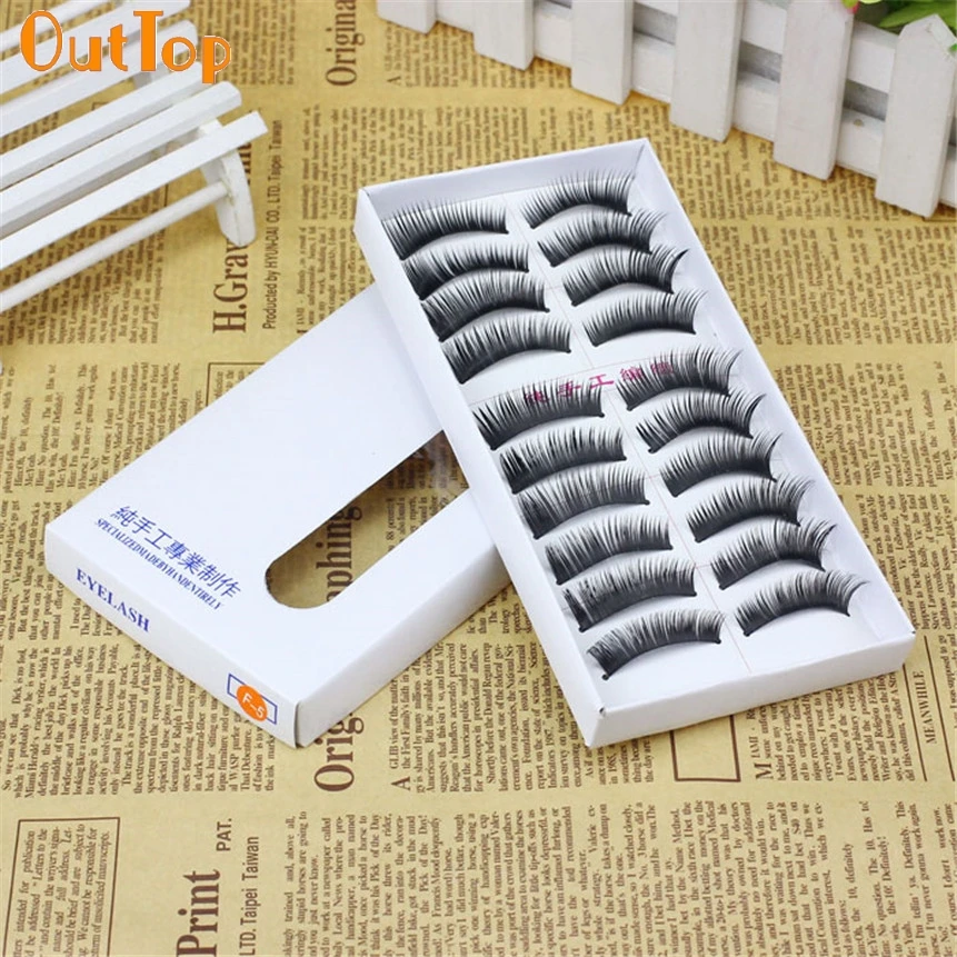 Женские Накладные ресницы OutTop Love Beauty 10 пар модные натуральные ручная работа