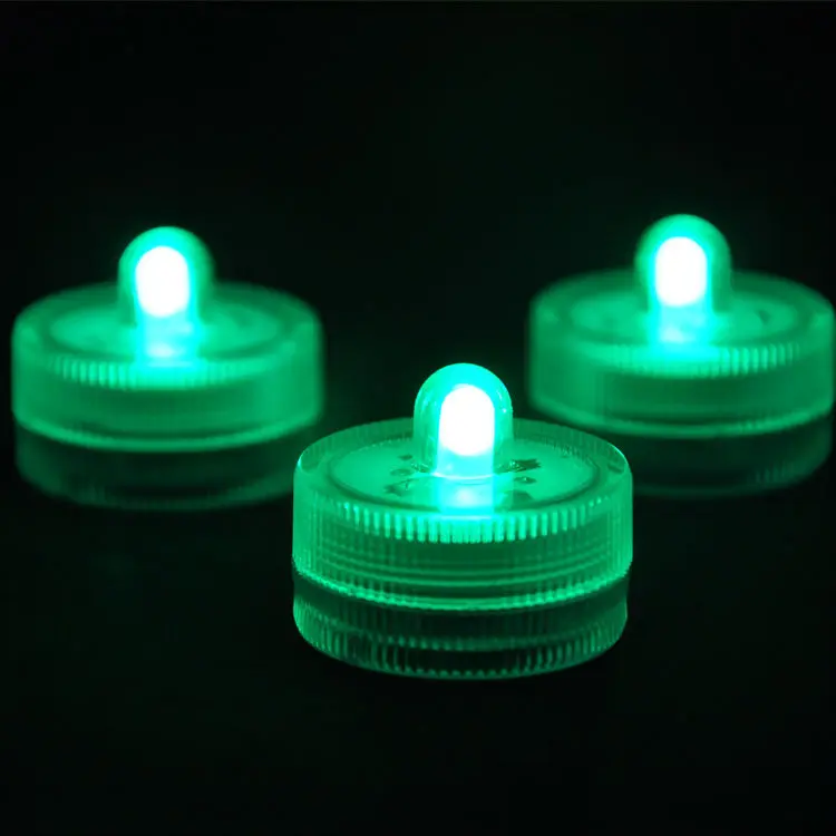 100  pcs Waterproof Underwater Battery Powered Submersible LED Tea Lights Candle for Wedding Party Decorations