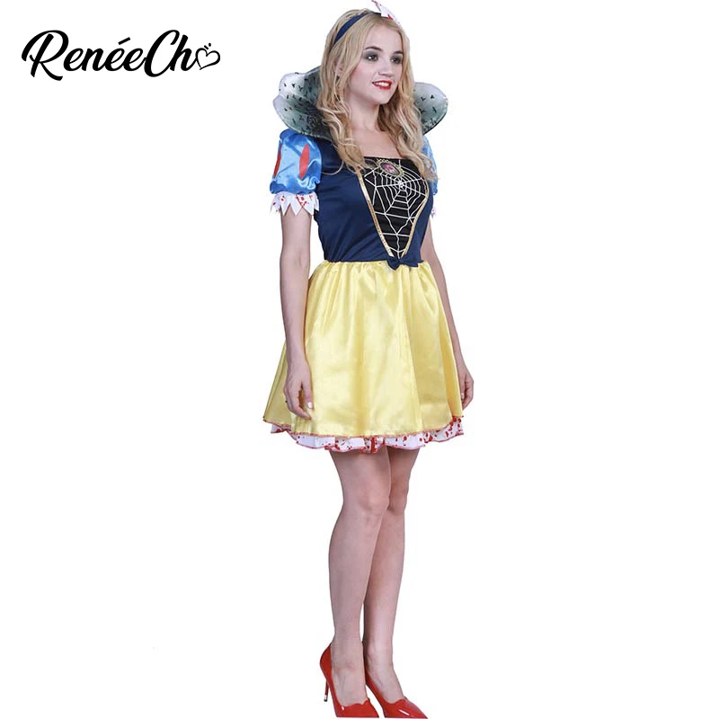 Женский костюм на Хэллоуин зомби для снежной повязки кровавой Белоснежки