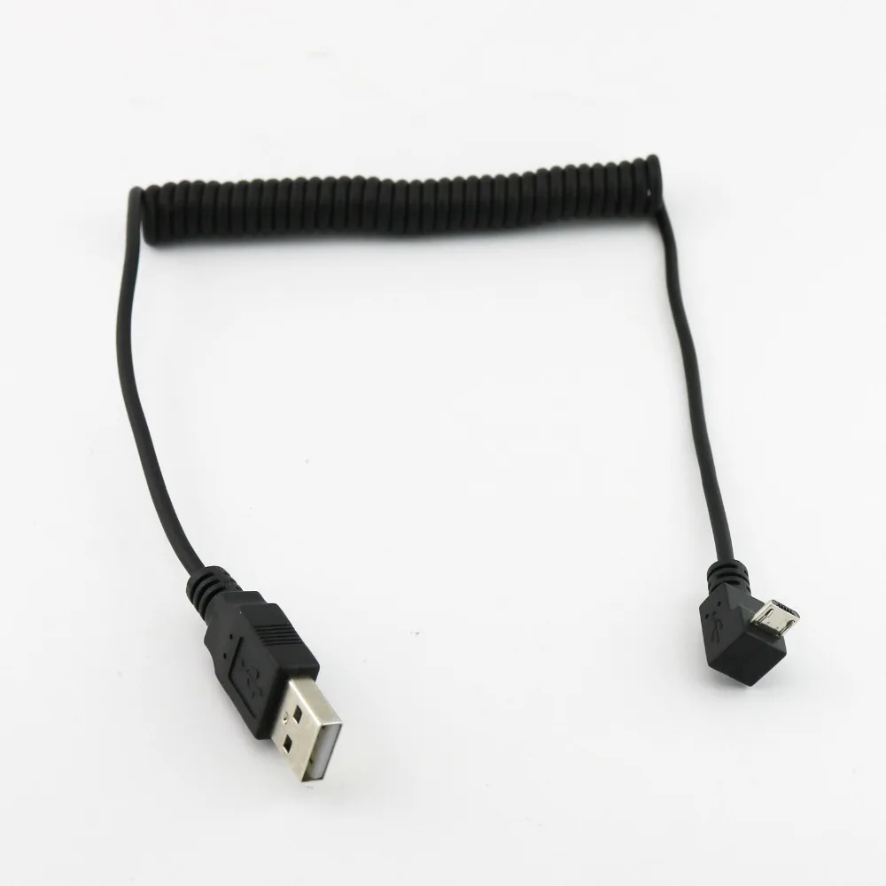 10 шт. спиральный адаптер с вилкой USB 2 0 А папа на Micro 5 штырьков футов/1 м