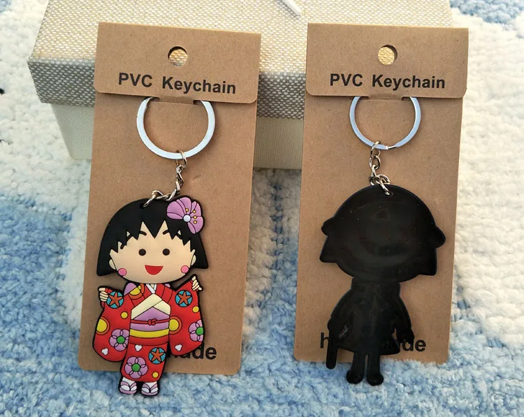 Chi bi Maruko Role Anime Key Chain PVC Figure Keyring cute Toys Keychain Keyholder Birthday Gifts Unisex NEW | Украшения и