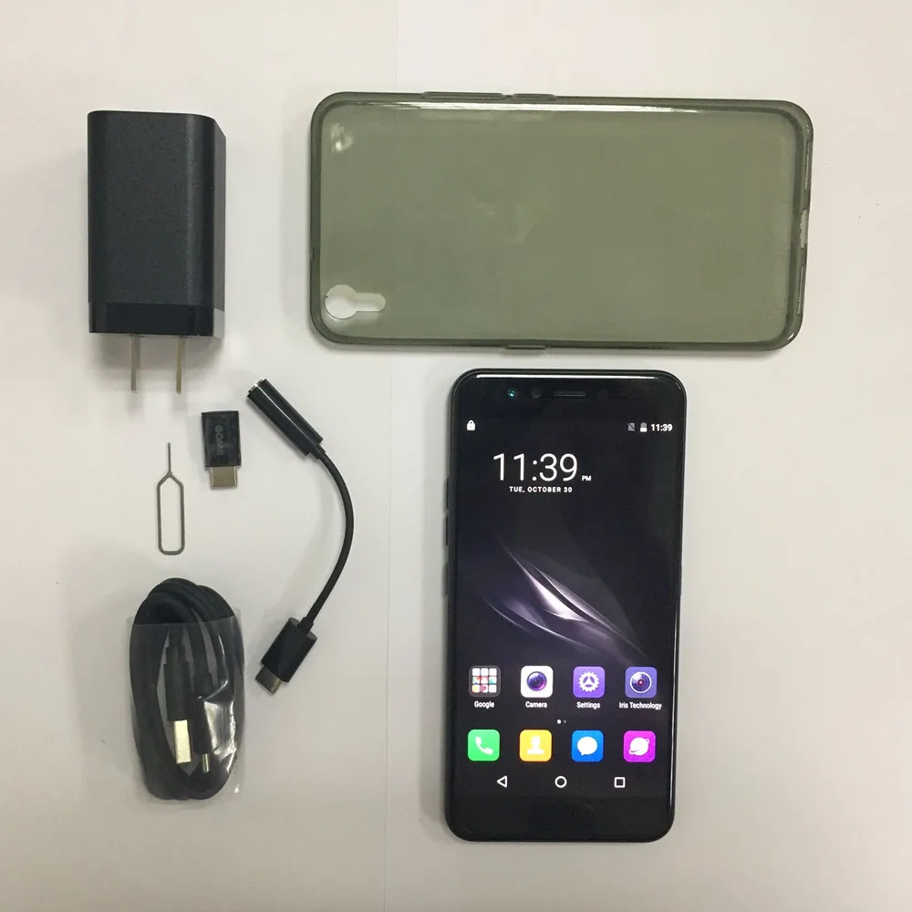 Пойдем K1 Ирис 4G-LTE мобильного телефона 5,2 ''1080p MTK6757 8-ядерный 4 Гб+ 128 Гб 8+ 16 Мп Камера Quick Charge Тип C смартфон с отпечатками пальцев