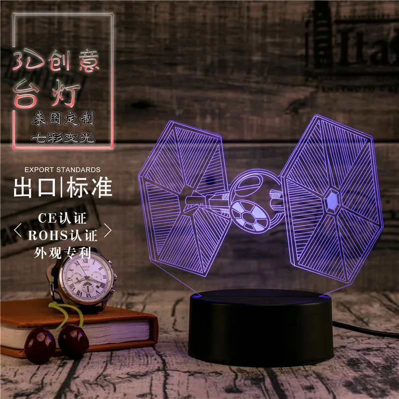 3D Led Novety светильник ing креативный подарок Ночной Настольная лампа спутниковый