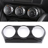 abs carbon fiber inner air condition adjust panel trim for mazda cx 3 cx3 2017 2018 car styling accessories