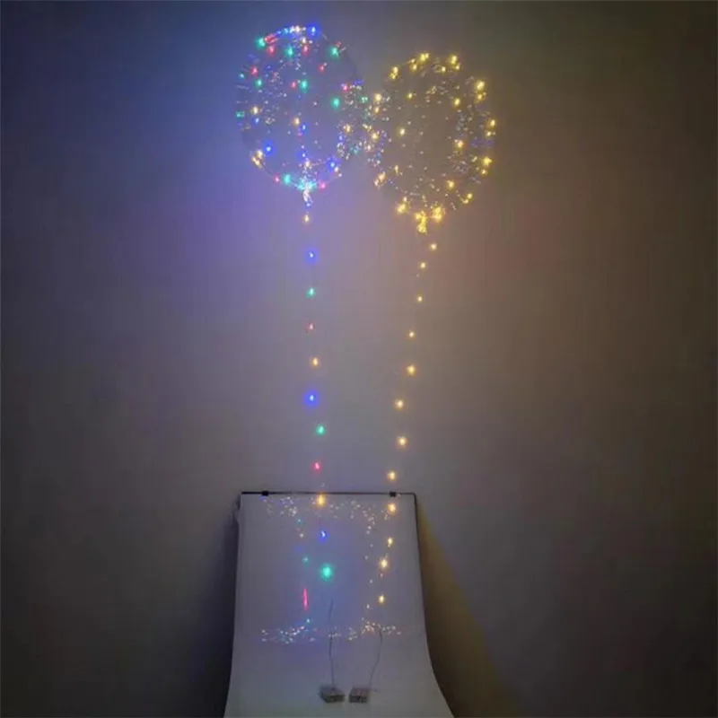 1 шт. Большой светящийся светодиодный шар цветной прозрачный Круглый пузырьковый