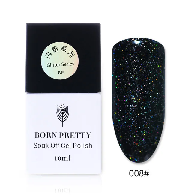 От BORN PRETTY-блестки розовый лак для ногтей УФ-гель из розового золота био-Гели Soak Off Блеск УФ-гель Лаки лак опал желе гель для армирования гель