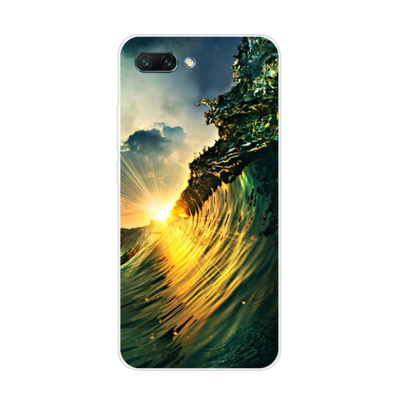 Чехол для Huawei Honor 10 силиконовый чехол 5 84 дюйма мягкий ТПУ мультяшный Coque бампер
