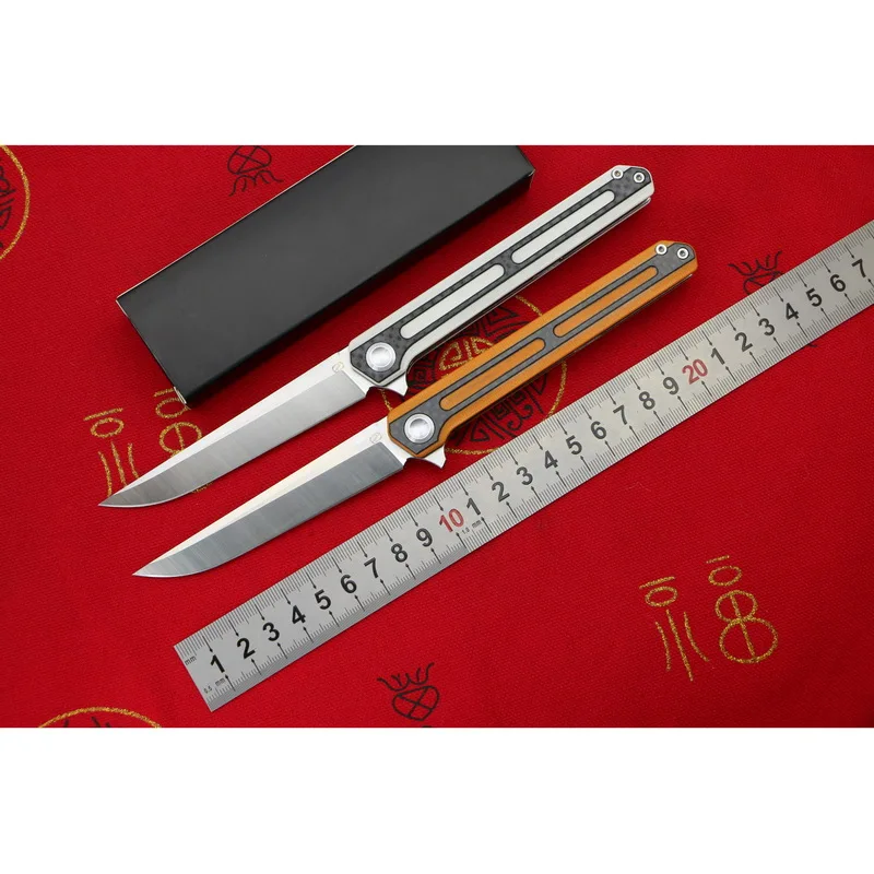 Складной нож LOVOCOO STEDEMON C06 Flipper клинок 440C G10 со стальной ручкой карманный для
