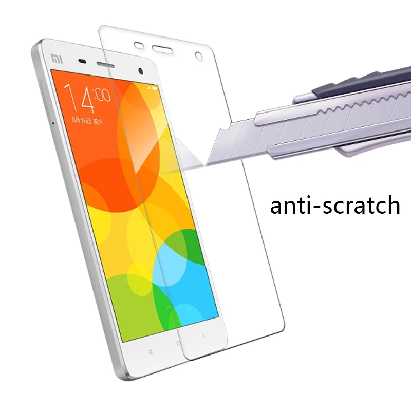 Для xiaomi mi4 закаленное стекло 9 h твердость экран протектор 2.5d дуги край анти-взрыв |