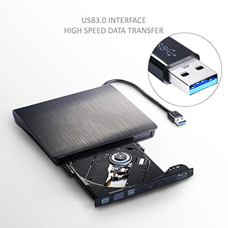 Внешний оптический привод USB 3 0 Bluray 3D плеер устройство записи DVD +/ RW для Win XP/7/8/10