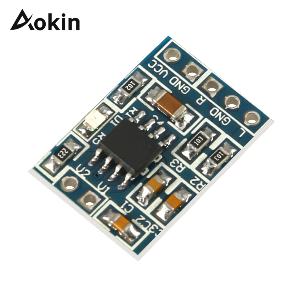 Amplifier Board HXJ8002 3W Single Channel Mini Audio Voice Power Module Replace PAM8403 2.0-5 .5 V | Электронные компоненты и