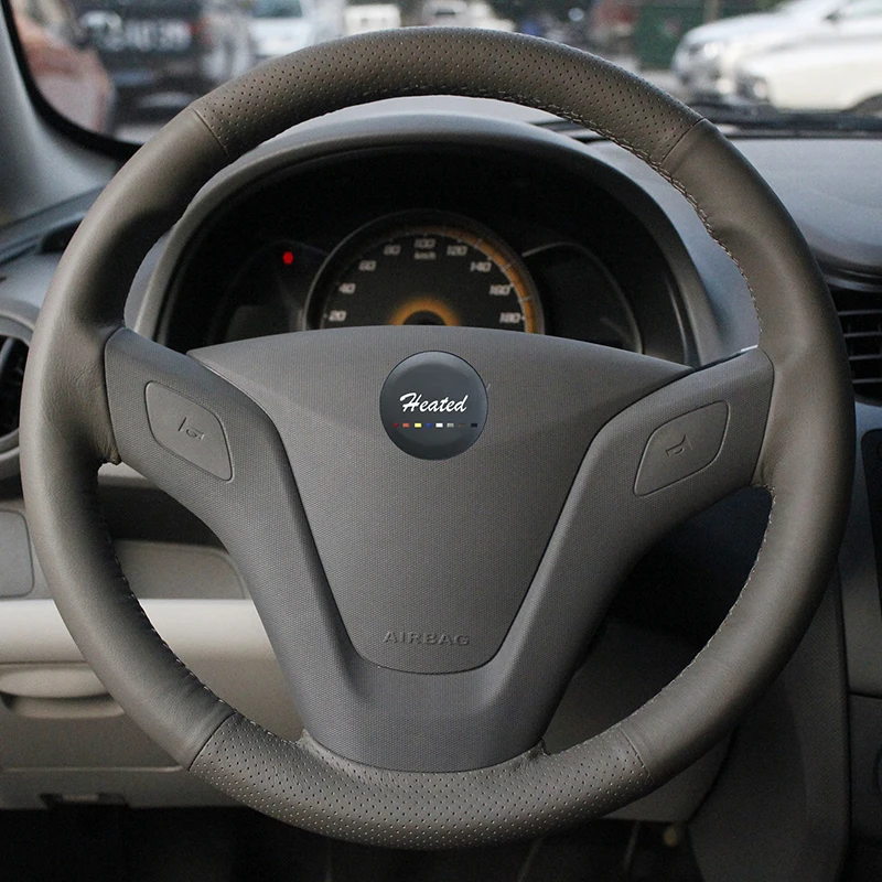Оплетка на руль Nappa из натуральной кожи чехол для Chevrolet Sail Tampa do volante carro|on the steering