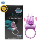 Вибрирующее кольцо Durex для пениса, водонепроницаемое, для стимуляции клитора, задержка эякуляции, секс-игрушка для мужчин