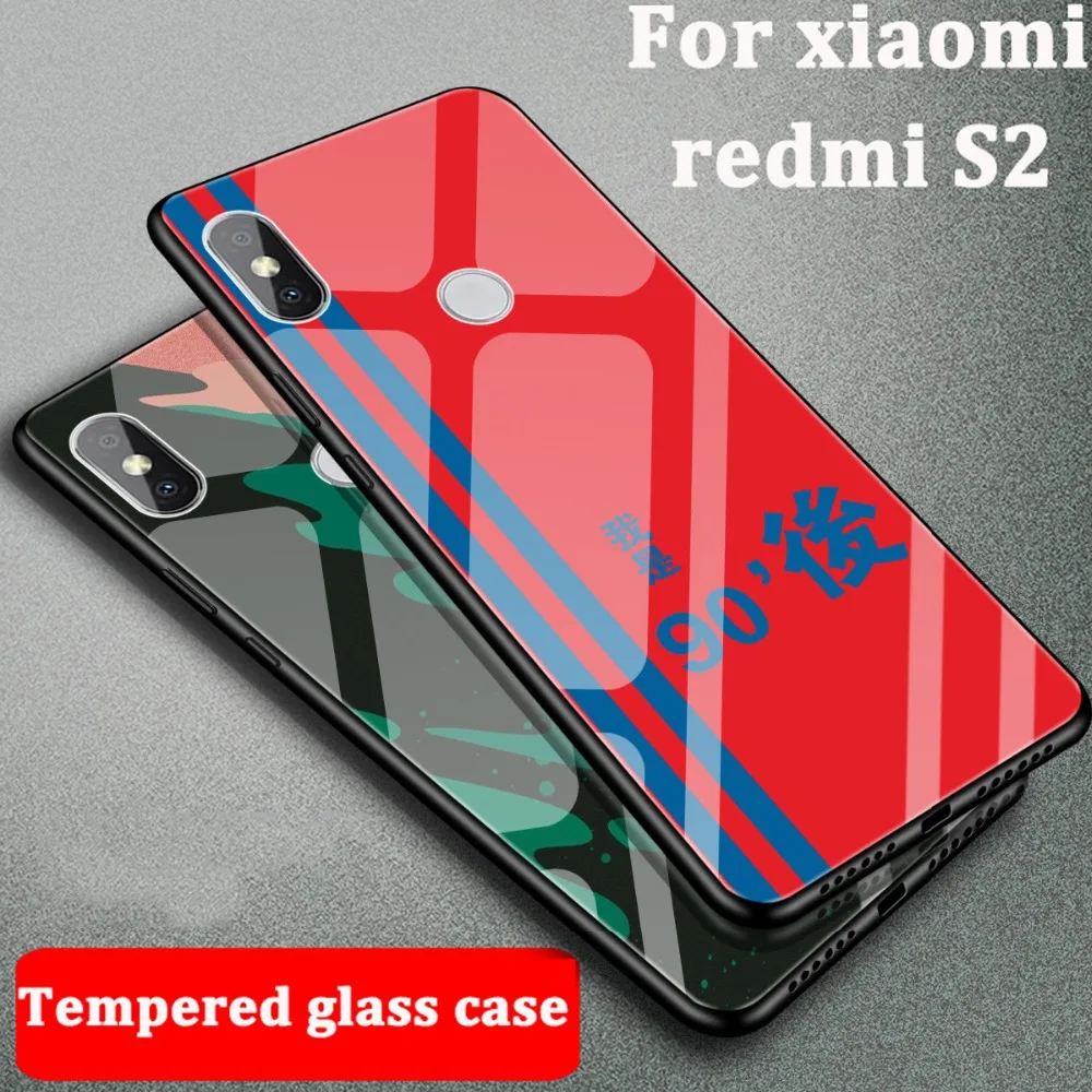 Закаленное Стекло + TPU чехол для Xiaomi Redmi S2 RedmiS2 кожи S 2 случаи телефон крышку