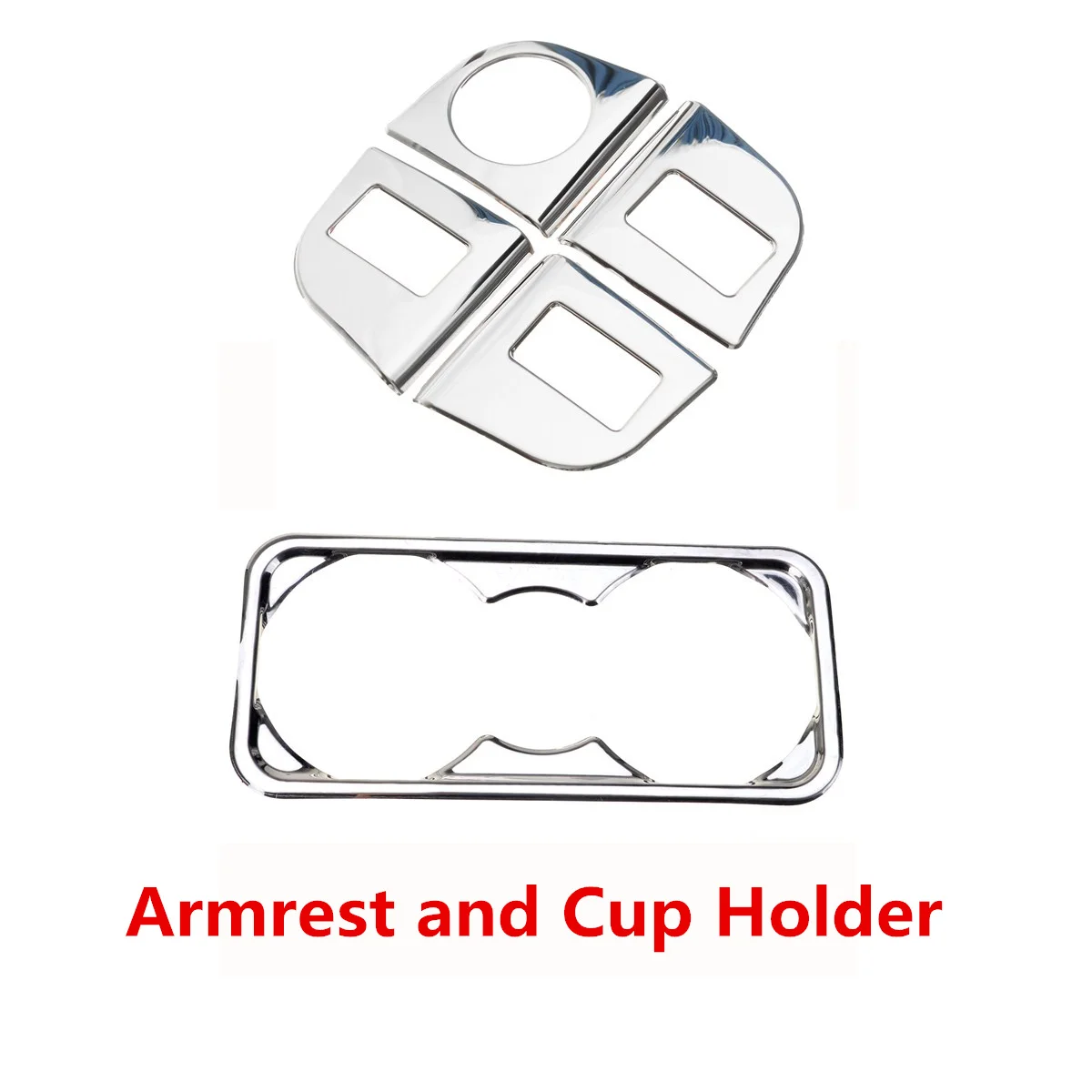 Armrest and Cup Автомобильный подлокотник кнопочный Переключатель приборной панели на выходе на вентиляционное отверстие держатель стакана воды крышка Tirm крышка наклейка из нержавеющей стали для Skoda Octavia A7 - Название цвета: Armrest and Cup