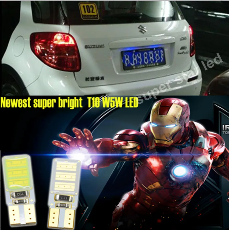 2 x T10 W5W для SAMSUNG COB Чип номерного знака Светодиодные лампы Suzuki Liana Auto SX4 Vitara Swift|lamp